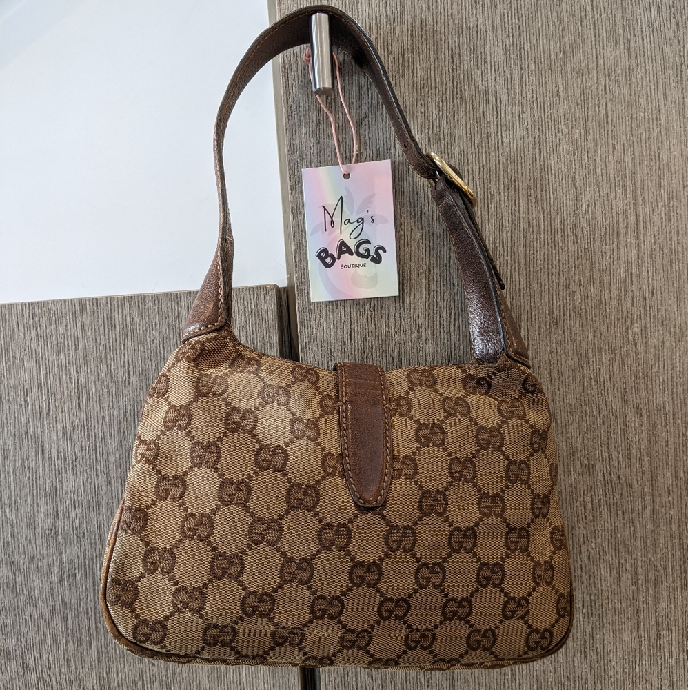 Gucci: Mini Jackie Piston 1961 Monogram Hobo Bag (RARE) - Picture 7 of 16